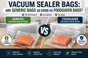 Read more about the article Vacuum Sealer Bags: Are Generic Bags as Good as FoodSaver Bags? (2026)