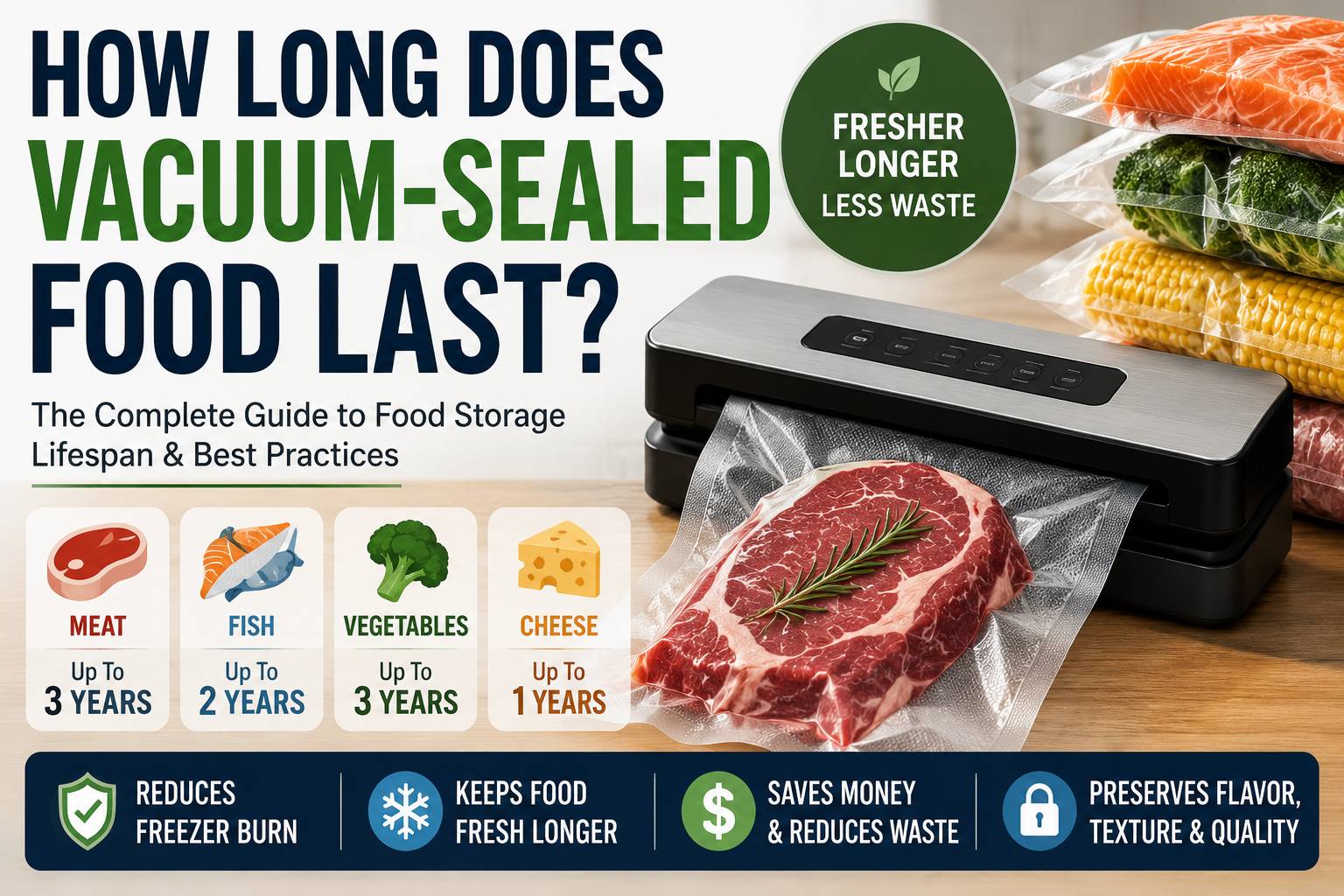 You are currently viewing How Long Does Vacuum-Sealed Food Last?(2026)
