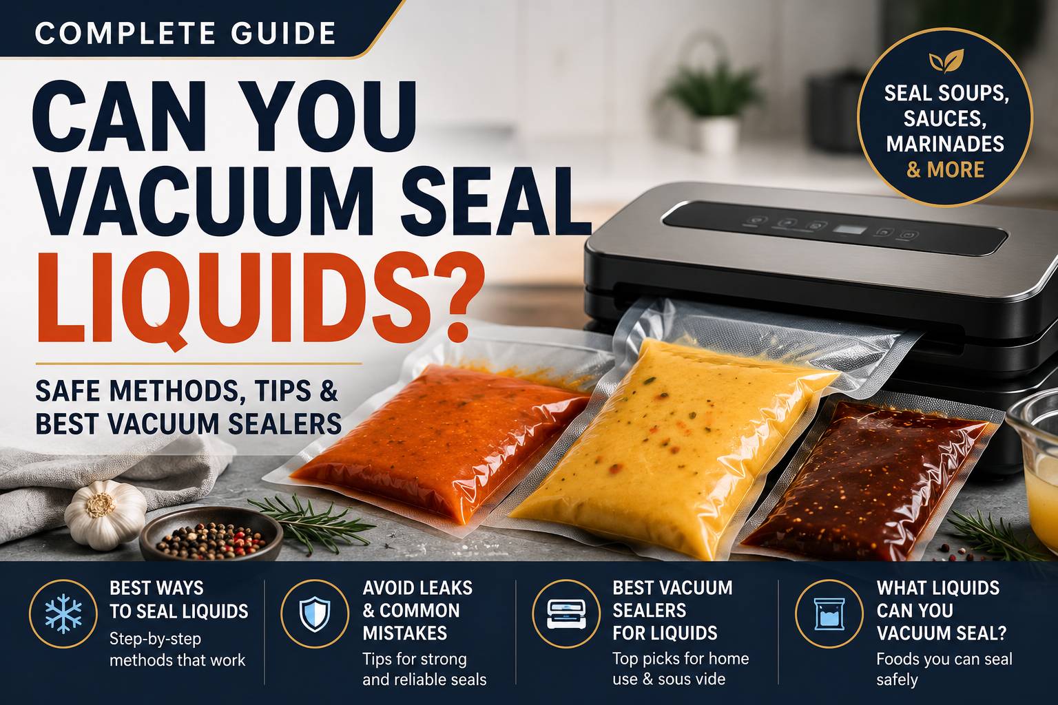 Read more about the article Can You Vacuum Seal Liquids? (Complete Guide)