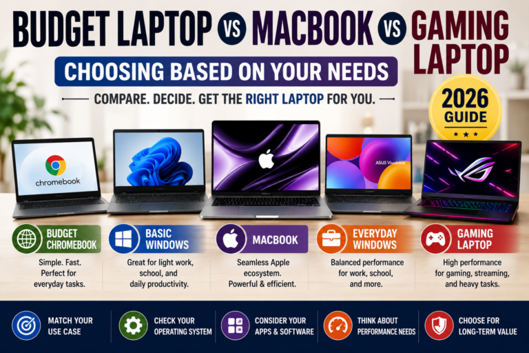 Budget Laptop vs MacBook vs Gaming Laptop