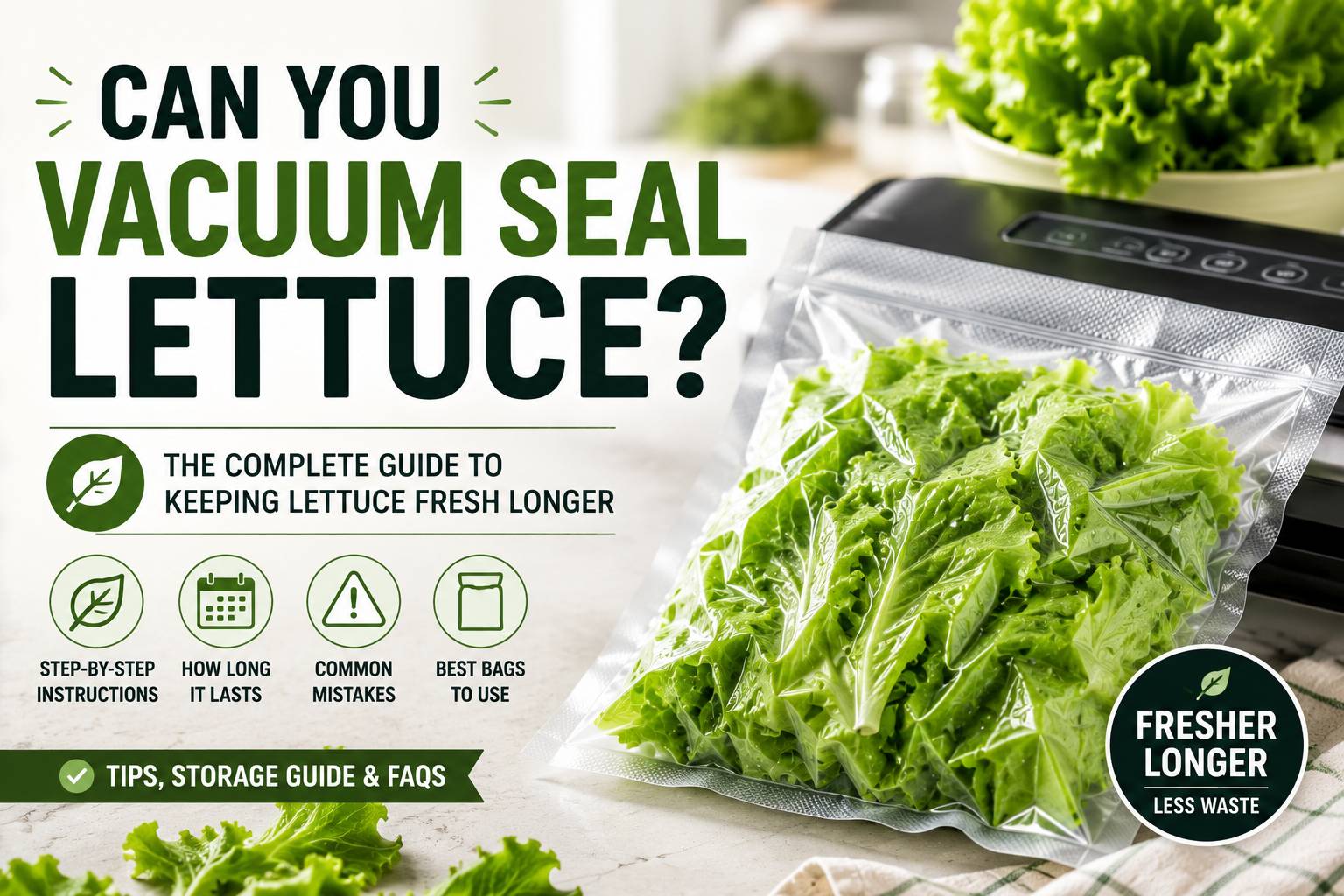 Read more about the article Can You Vacuum Seal Lettuce?