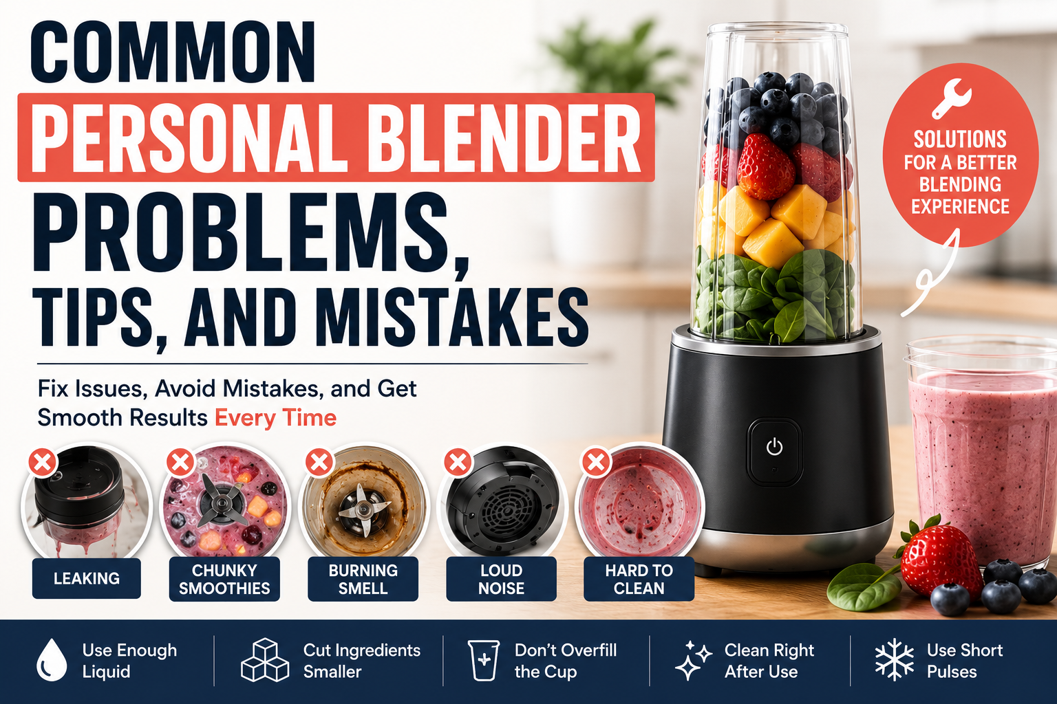 Read more about the article Common Personal Blender Problems, Tips, and Mistakes