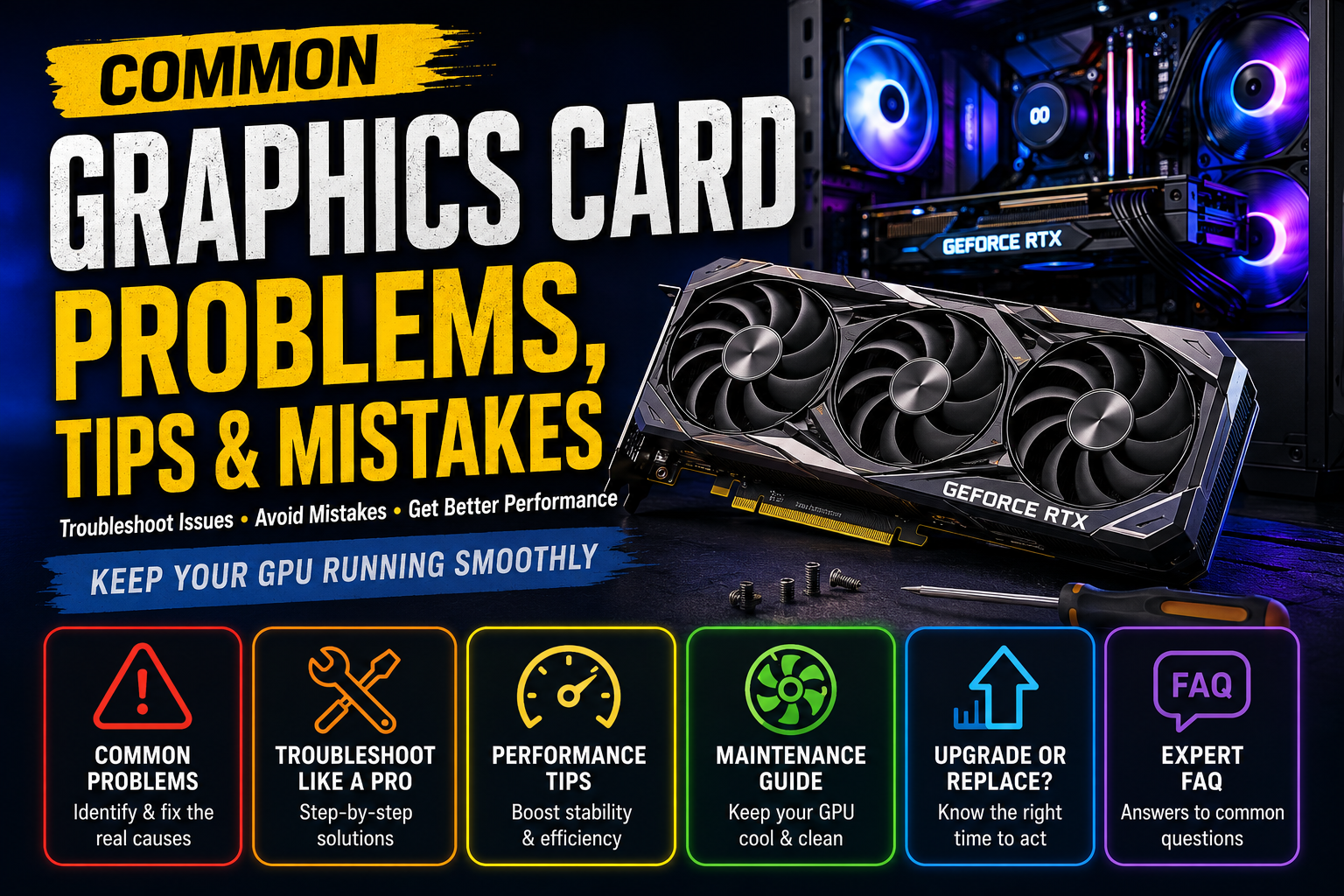 Read more about the article Common Graphics Card Problems, Tips, and Mistakes