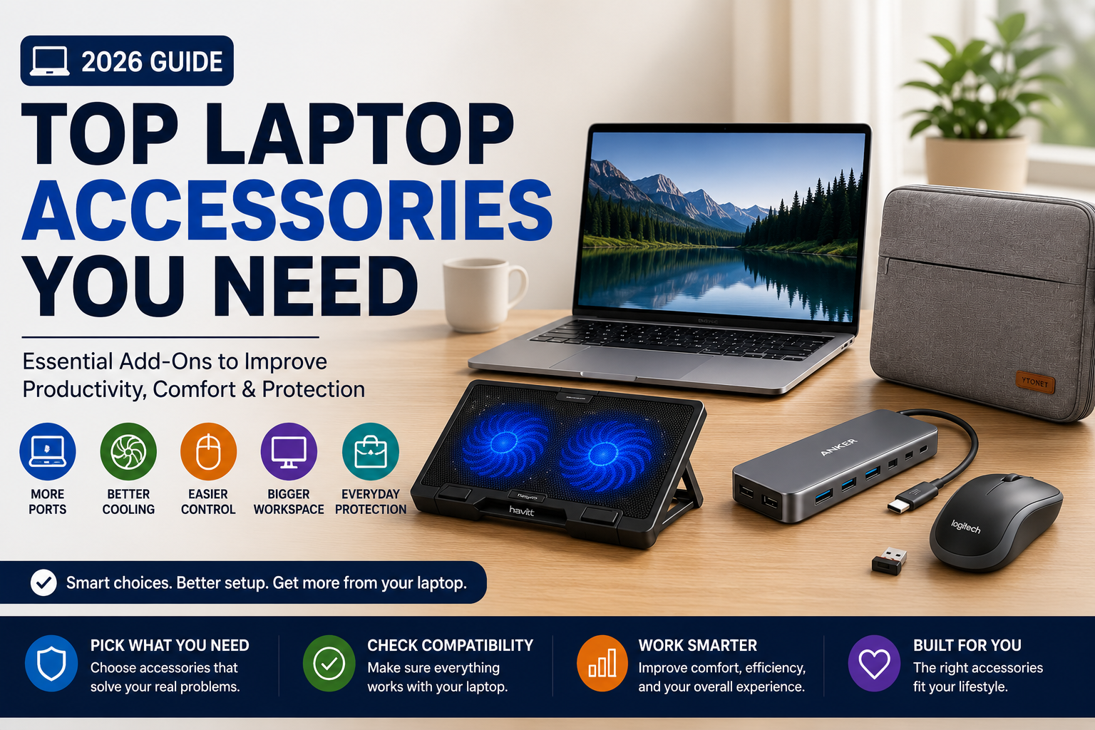 Read more about the article Top 5 Laptop Accessories You Need