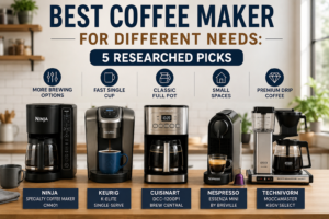 Read more about the article Best Home Coffee Makers for Different Needs: 5 Researched Picks