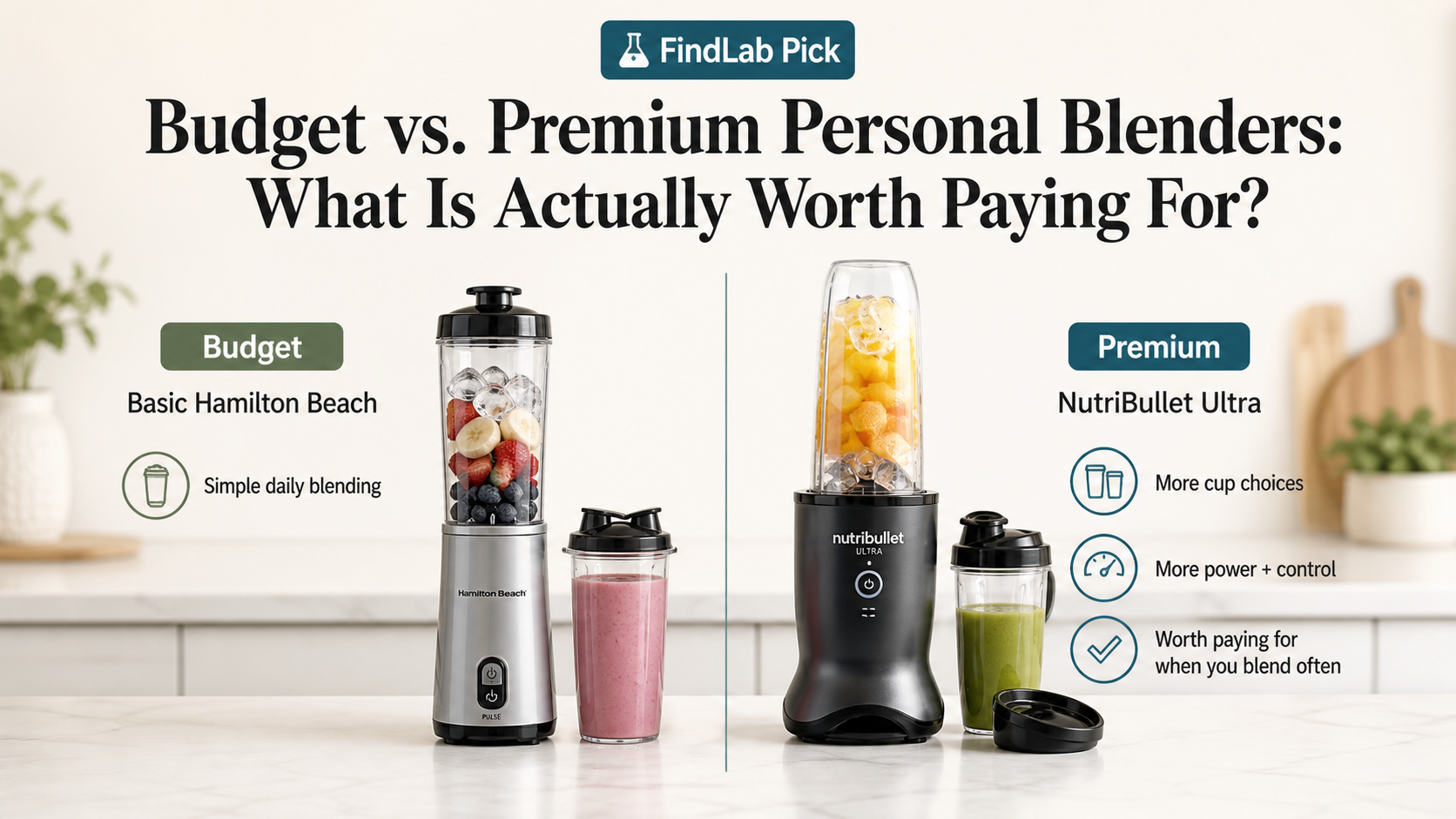 You are currently viewing Budget vs. Premium Personal Blenders: Motor Power, Cup Design, and Smoothie Routine