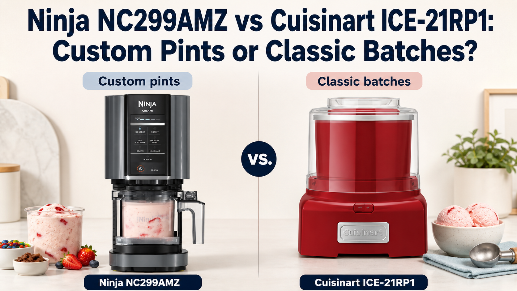You are currently viewing Ninja CREAMi NC299AMZ vs Cuisinart ICE-21RP1: 4 Key Differences