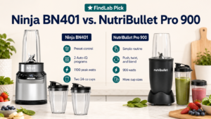 Read more about the article Ninja BN401 vs NutriBullet Pro 900: Auto-iQ Programs or Simple High-Speed Blending?