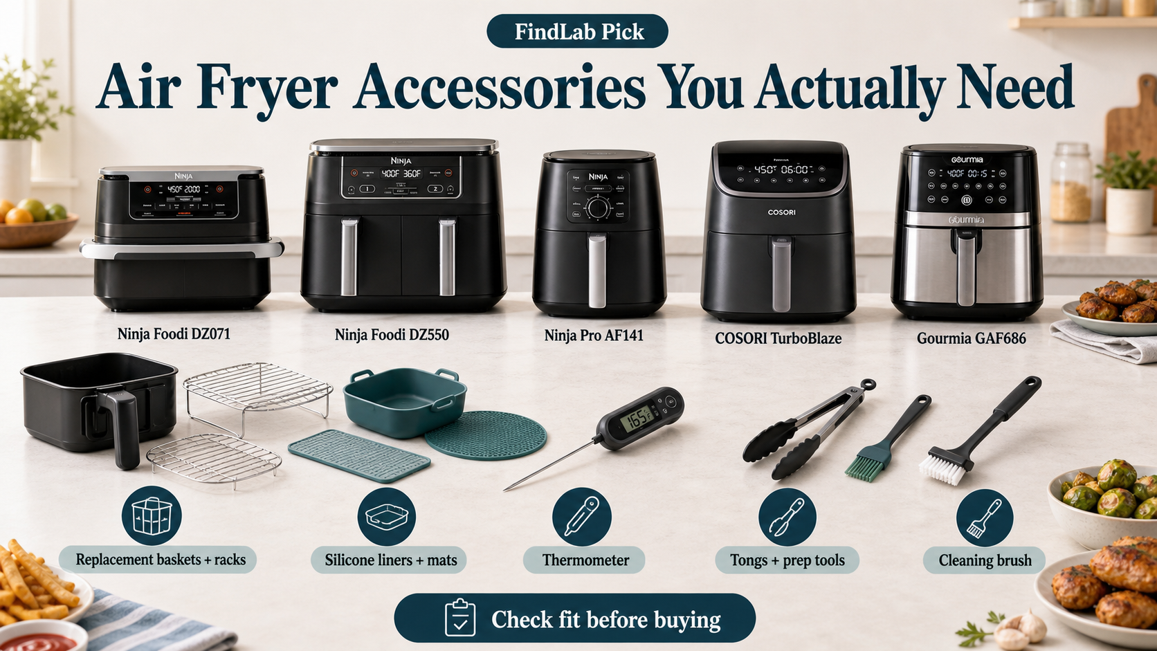 You are currently viewing Air Fryer Parts & Accessories: Liners, Racks, Baskets, and Replacement Parts