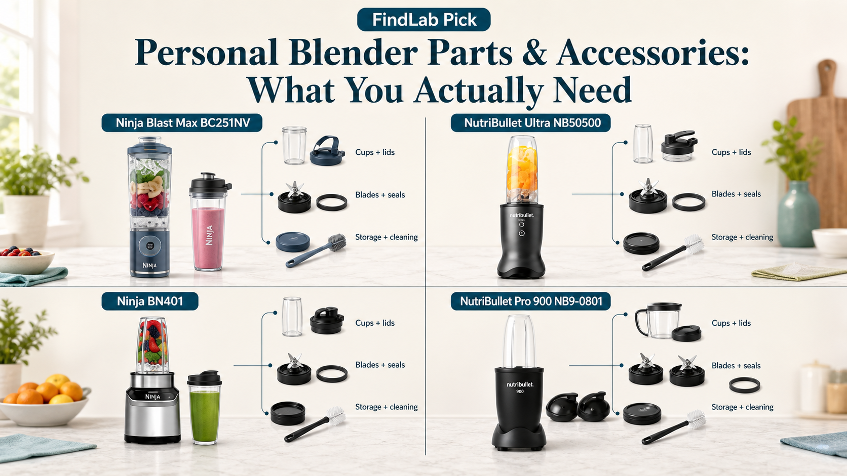 You are currently viewing 5 Personal Blender Parts & Accessories: Cups, Blades, Lids, and Replacement Parts Worth Buying